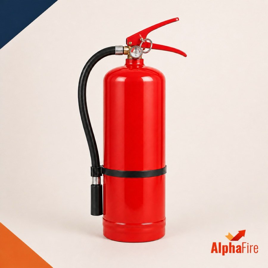 طفاية حريق بشعار AlphaFire